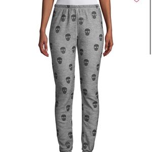 Wild fox grey joggers with skulls